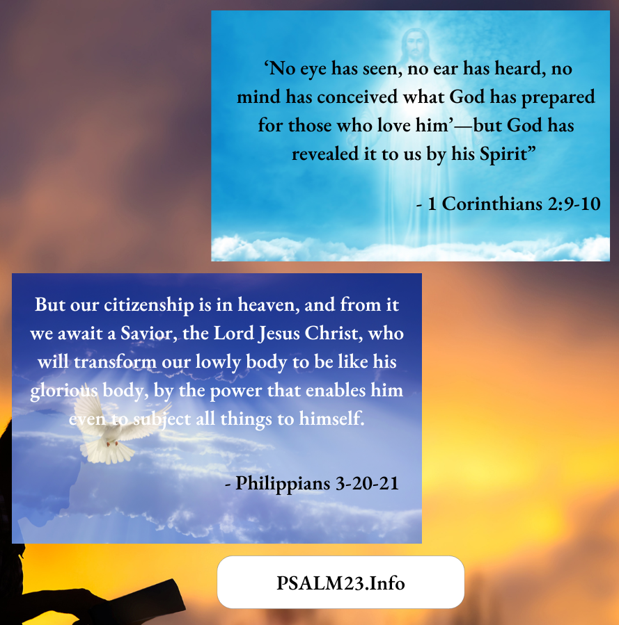 No eye has seen, no ear has heard, no mind has conceived what God has prepared for those who love him