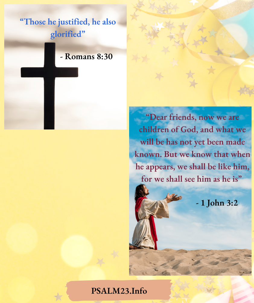 Those he justified, he also glorified